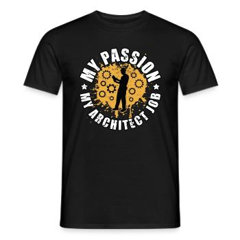 Architect My Passion My Architect Job Architecture - Men's T-Shirt - black - Front - AI Model Male 178 light (178cm)