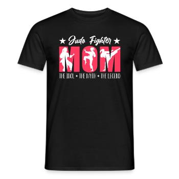 Judo Fighter Mom The Idol The Myth The Judoka - Männer T-Shirt - Schwarz - Vorne - AI Model Male 178 light (178cm)