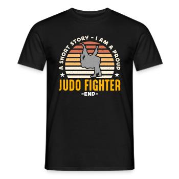 Judo Fighter A Short Story I Am A Martial Artist - Männer T-Shirt - Schwarz - Vorne - AI Model Male 178 light (178cm)
