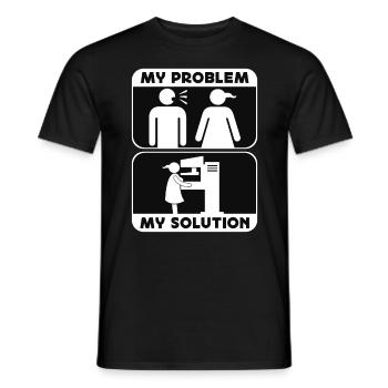 Radiologue Mon problème Mon pictogramme Maman Papa Radiographie - T-shirt homme - noir - Devant - AI Model Male 178 light (178cm)
