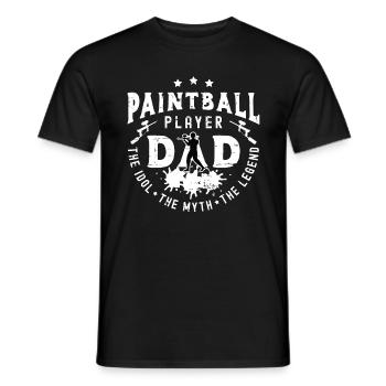 Paintball Player Dad The Idol The Paintballer - Männer T-Shirt - Schwarz - Vorne - AI Model Male 178 light (178cm)