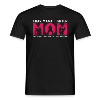 Krav Maga Fighter Maman L’Idole Le Sport De Combat - T-shirt homme - noir - Devant - AI Model Male 178 light (178cm)