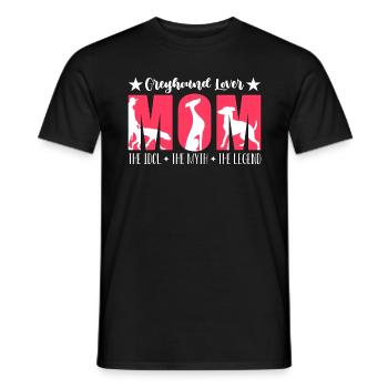 Greyhound Lover Maman L’idole Le mythe Dog Lover - T-shirt homme - noir - Devant - AI Model Male 178 light (178cm)