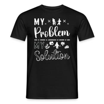 Ketogenic Diet Lover My Problem My Pictogram Mom - Männer T-Shirt - Schwarz - Vorne - AI Model Male 178 light (178cm)