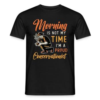 Le Matin, écologiste n’est pas mon écologiste - T-shirt homme - noir - Devant - AI Model Male 178 light (178cm)