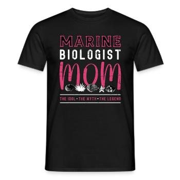 Biologiste marin Maman L’idole Le mythe Écologiste - T-shirt homme - noir - Devant - AI Model Male 178 light (178cm)