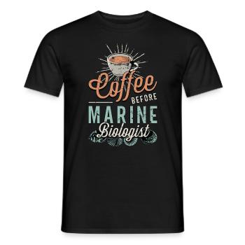 Marine Biologist Coffee Oceanology Coffee Lover - Männer T-Shirt - Schwarz - Vorne - AI Model Male 178 light (178cm)