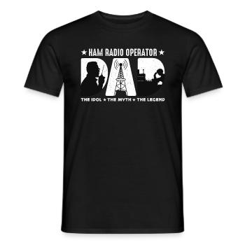 Ham Radio Operator Dad The Idol The Amateur Radio - Männer T-Shirt - Schwarz - Vorne - AI Model Male 178 light (178cm)