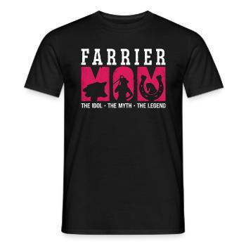 Farrier Mom The Idol The Myth The Blacksmithing - Men's T-Shirt - black - Front - AI Model Male 178 light (178cm)
