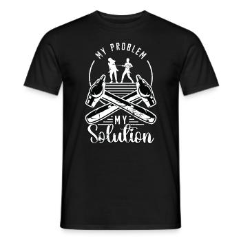 Sheet Metal Worker My Problem My Pictogram Mom Dad - Men's T-Shirt - black - Front - AI Model Male 178 light (178cm)