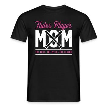 Joueur de flûtes maman l’idole le mythe fanfare - T-shirt homme - noir - Devant - AI Model Male 178 light (178cm)