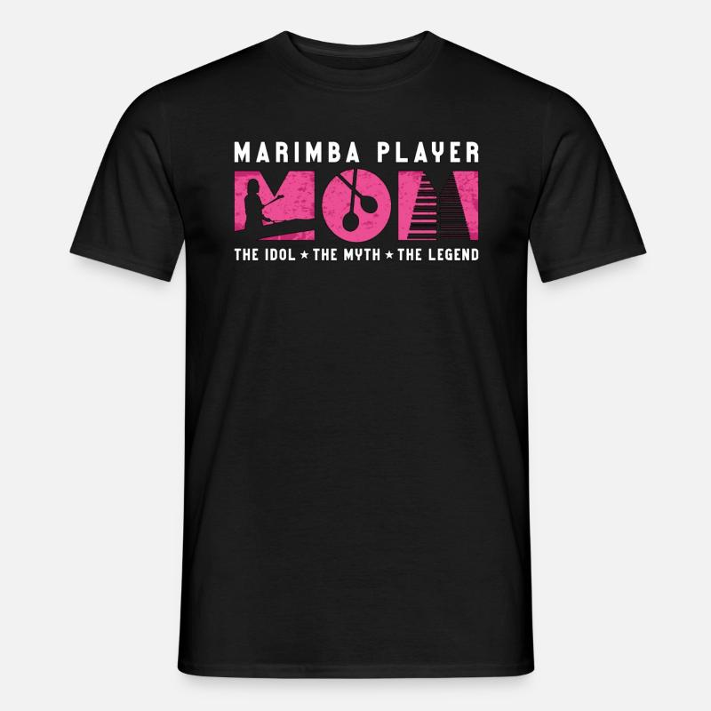 Marimba Player Mom The Idol Percussion Instrument - Men’s T-shirt - black