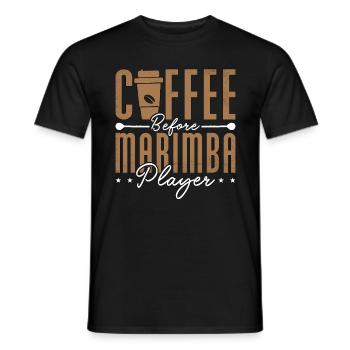 Marimba Player Coffee Country Music Coffee Lover - Männer T-Shirt - Schwarz - Vorne - AI Model Male 178 light (178cm)