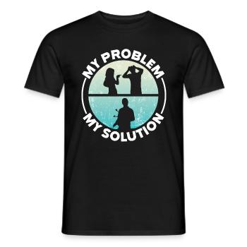Marimba Player My Problem My Pictogram Dad Mom - Männer T-Shirt - Schwarz - Vorne - AI Model Male 178 light (178cm)