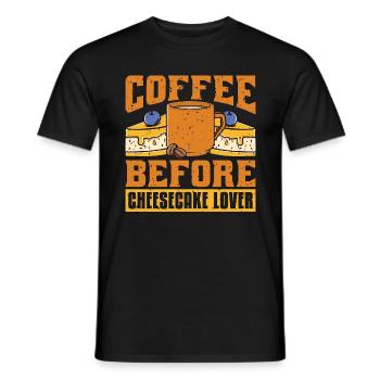 Cheesecake Lover Coffee Pastry Chef Coffee Lover - Männer T-Shirt - Schwarz - Vorne - AI Model Male 178 light (178cm)