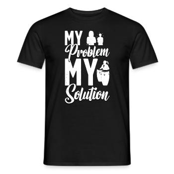 Conga Player My Problem My Pictogram Mom Congas - Männer T-Shirt - Schwarz - Vorne - AI Model Male 178 light (178cm)