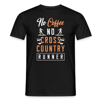 Country Runner Pas de café Pas d’athlétique Amateur de café - T-shirt homme - noir - Devant - AI Model Male 178 light (178cm)