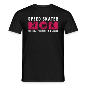 Patineuse de vitesse Maman L’idole Le mythe Amateur de patinage - T-shirt homme - noir - Devant - AI Model Male 178 light (178cm)
