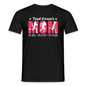 Maman coureuse de trail L’idole L’amoureuse du trail - T-shirt homme - noir - Devant - AI Model Male 178 light (178cm)