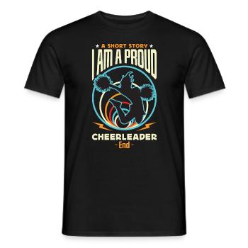 Cheerleader A Short Story I Am A Proud Gymnastics - Men's T-Shirt - black - Front - AI Model Male 178 light (178cm)