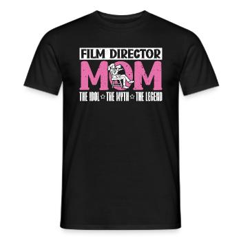 Film Director Mom The Idol The Myth The Filmmaker - Männer T-Shirt - Schwarz - Vorne - AI Model Male 178 light (178cm)