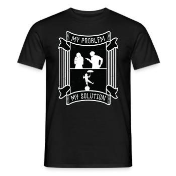 Circus Clown My Problem My Pictogram Mom Clowning - Men's T-Shirt - black - Front - AI Model Male 178 light (178cm)