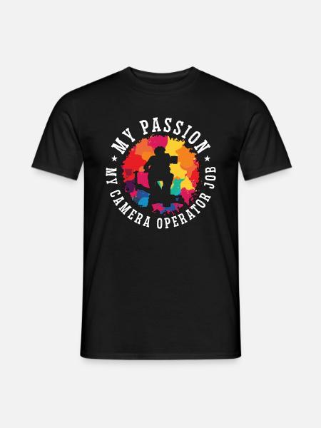 Cadreur Ma passion Ma caméra - T-shirt homme - noir
