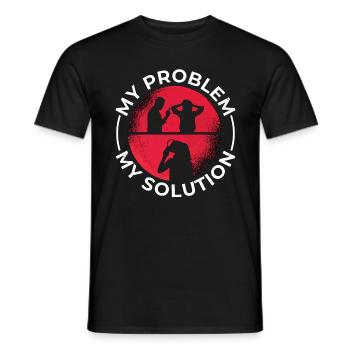 Détective Mon problème Mon pictogramme Maman Enquêteur - T-shirt homme - noir - Devant - AI Model Male 178 light (178cm)