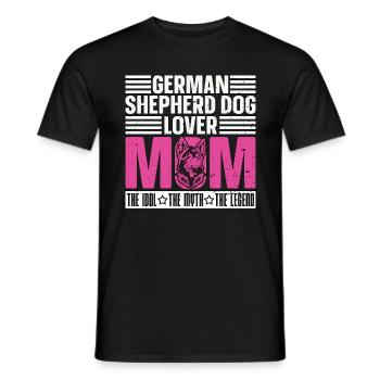 German Shepherd Dog Lover Mom The Belgian Shepherd - Männer T-Shirt - Schwarz - Vorne - AI Model Male 178 light (178cm)