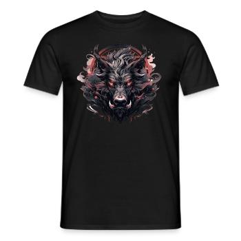 Mecha Tier Tiger Wolf Fuchs Pferd Cyborg - Männer T-Shirt - Schwarz - Vorne - AI Model Male 178 light (178cm)