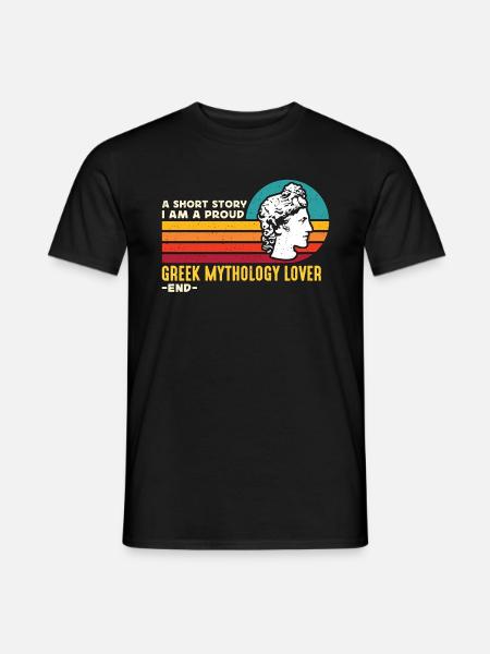 Greek Mythology Lover A Short Story Mythology Gods - Men's T-Shirt - black