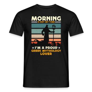 Le matin des amoureux de la mythologie grecque n’est pas mon ancien - T-shirt homme - noir - Devant - AI Model Male 178 light (178cm)