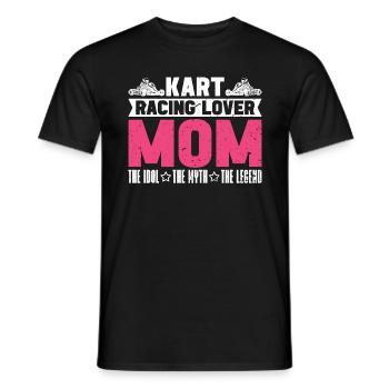 Amateur De Course De Kart Maman L’Idole Le Pilote De Kart - T-shirt homme - noir - Devant - AI Model Male 178 light (178cm)