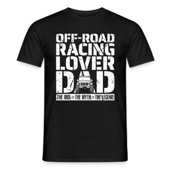 Off-Road Racing Lover Dad The Idol Off-Road Racer - Men's T-Shirt - black - Front - AI Model Male 178 light (178cm)