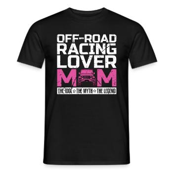 Off-Road Racing Lover Mom The Idol The Motocross - Men's T-Shirt - black - Front - AI Model Male 178 light (178cm)