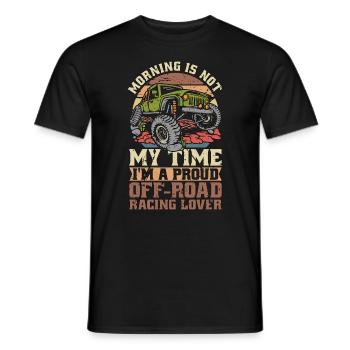 Le matin des amateurs de courses tout-terrain n’est pas mon motocross - T-shirt homme - noir - Devant - AI Model Male 178 light (178cm)
