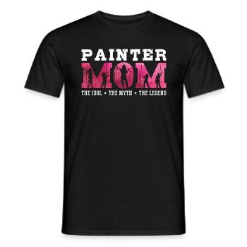 Painter Dad The Idol The Myth The House Painter - Männer T-Shirt - Schwarz - Vorne - AI Model Male 178 light (178cm)