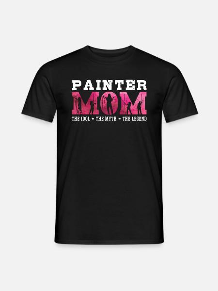 Painter Dad The Idol The Myth The House Painter - Männer T-Shirt - Schwarz