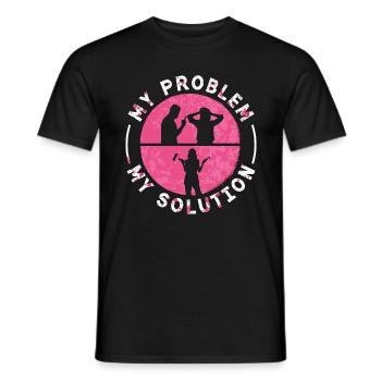 Painter My Problem My Pictogram Mom House Painter - Männer T-Shirt - Schwarz - Vorne - AI Model Male 178 light (178cm)