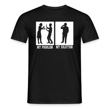 Civil Engineer My Problem My Pictogram Dad Mom - Männer T-Shirt - Schwarz - Vorne - AI Model Male 178 light (178cm)