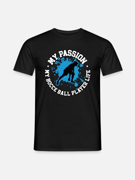 Joueur de pétanque Ma passion Mon sport de pétanque - T-shirt homme - noir