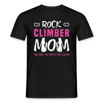 Grimpeur Maman L’idole Le mythe Alpinisme - T-shirt homme - noir - Devant - AI Model Male 178 light (178cm)