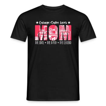 Garage Sales Lover Mom The Idol Loves Yard Sale - Men's T-Shirt - black - Front - AI Model Male 178 light (178cm)
