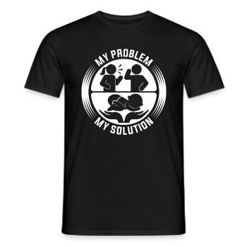 Doula Mon Problème Mon Pictogramme Papa Maman Aide à la naissance - T-shirt homme - noir - Devant - AI Model Male 178 light (178cm)