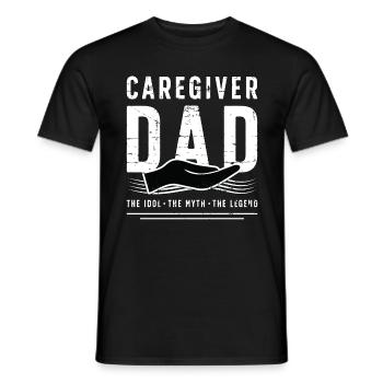 Soignant Papa L’idole Le mythe Famille Gardien - T-shirt homme - noir - Devant - AI Model Male 178 light (178cm)