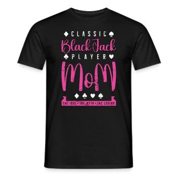 Joueur de Blackjack Classique Maman L’Amateur De Jeu De Cartes - T-shirt homme - noir - Devant - AI Model Male 178 light (178cm)