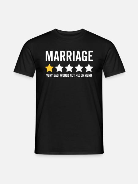 Lustige Scheidung Ehe beendet Beziehung - Männer T-Shirt - Schwarz