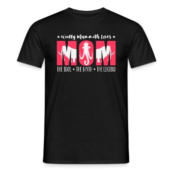 Amant Mammouth Laineux Maman L’Idole L’âge de pierre - T-shirt homme - noir - Devant - AI Model Male 178 light (178cm)