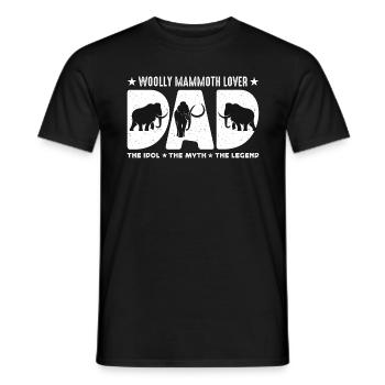 Woolly Mammoth Lover Dad The Idol The Elephant - Männer T-Shirt - Schwarz - Vorne - AI Model Male 178 light (178cm)