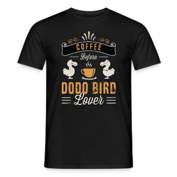Dodo Bird Lover Coffee Bird Watching Coffee Lover - Men's T-Shirt - black - Front - AI Model Male 178 light (178cm)